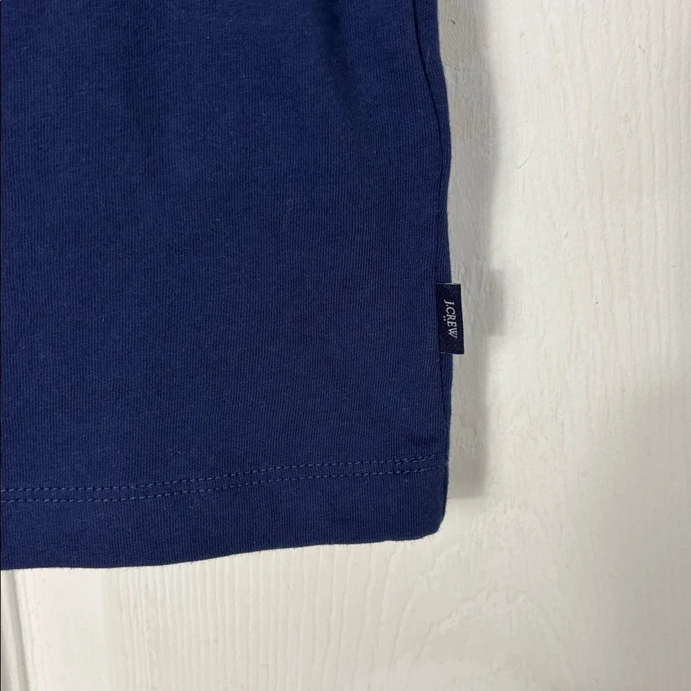 New NWT J.Crew graphic blue cotton tee size Medium Caravan Travel Road Trip